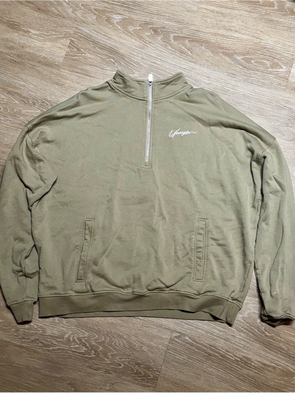 YoungLA Olive Half-Zip Pullover